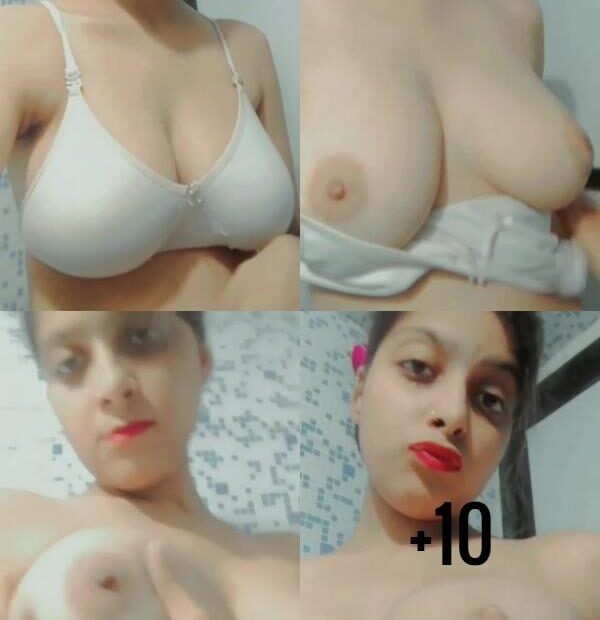 horny bihari girl big boobs pics in white bra - 13